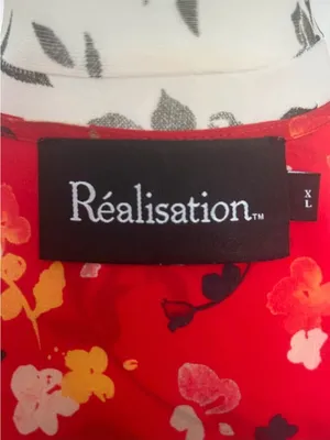 Realisation Par The Teale Rouge Fleur 100% Silk Wrap Dress XL thumbnail 10