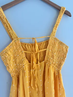 Urban Outfitters yellow polka dot romper S thumbnail 7