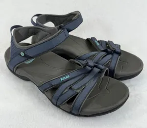 Womens Teva Hiking Sandals Blue Strappy Athletic Outdoor‎ Shoes Size 10 thumbnail 1