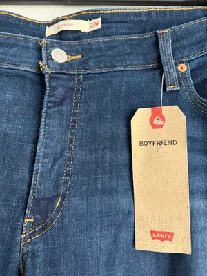 Levi's Boyfriend Jeans in Cobalt Layer Blue, Plus-Size 22W, NWT thumbnail 7