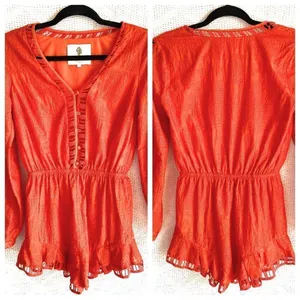 The Jetset Diaries Sundown Embroidered Romper nwt‎ thumbnail 3
