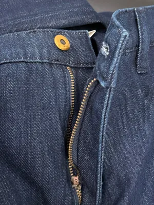 TORY BURCH Tilly Jean Fringe Pocket Dark Indigo High Rise Wide Leg Jeans Size 30 thumbnail 10