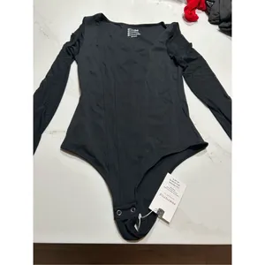 NEW Scoop Neck Long Sleeve Double Lined Stretchy Bodysuits XL thumbnail 4