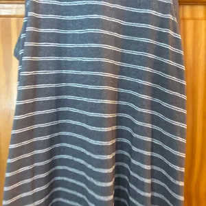 Athleta Size Small Grey Breezy Striped Tank Top thumbnail 3