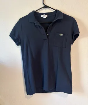 Lacoste Navy Short-Sleeve Polo with Chest Pocket 38 (m) thumbnail 1