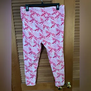 J. Crew Cropped pink tie dye Leggings size XL thumbnail 3