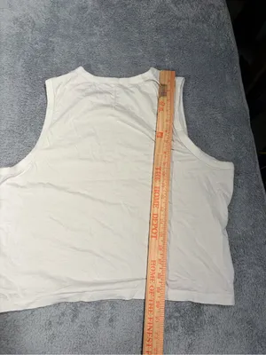 Lululemon White Sleeveless Tank Top workout thumbnail 8