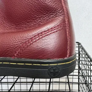 Dr. Martens Stratford Oxblood Leather Floral 9-Eye Combat Boots Women’s 8 thumbnail 8