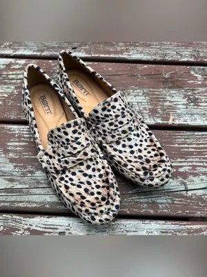 Born Women’s Cheetah Animal Print Slip On Loafers/Shoes, Casual Maximalist|Sz:7M thumbnail 2