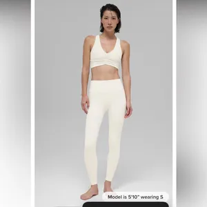 ALO Yoga Women's Ivory Leggings Highwasited thumbnail 2