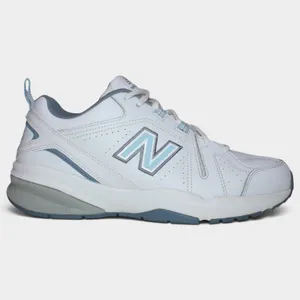 New Balance 608v5 Women 9.5 B White Blue Leather Cross Trainers thumbnail 2
