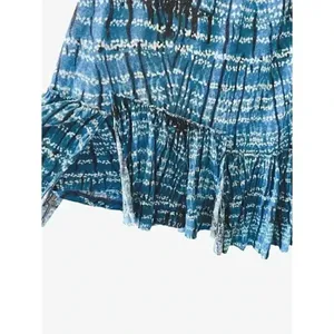 Free People Peplum Crisscross Oversized Abstract Artsy Beach Back Tank Top SZ XS thumbnail 3