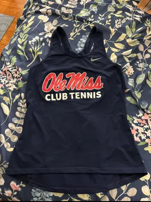 Nike ole miss club tennis athletic Racerback tank top thumbnail 1