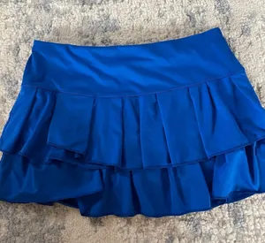 Lucky in Love Women's Ruffle Active Skort - Royal Blue thumbnail 1