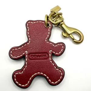 RARE Coach Bear Bag Charm crafted from Signature Coated Canvas/Refined leather thumbnail 2