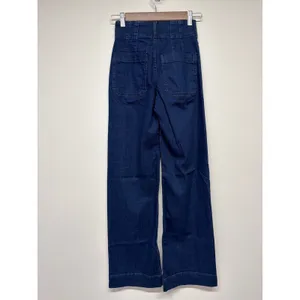 Maeve Colette Crop Wide Leg Jeans Dark Wash High Rise 23T Tall thumbnail 3