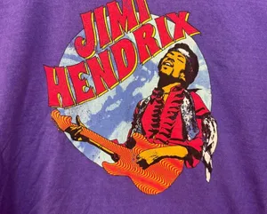 Jimi Hendrix Shredding at Woodstock Psychedelic Rock Tee XL thumbnail 2