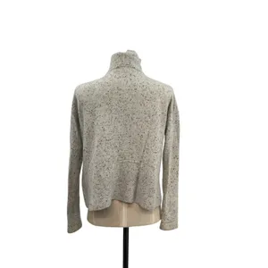 Everlane The Cashmere Square Turtleneck Sweater Speckled‎ Gray Size XS thumbnail 7