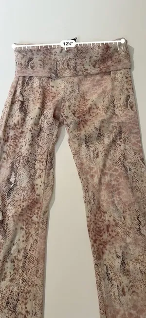 Boho Festival Fairy Sheer Women's Pink Snakeskin Print Mesh Flare Pants thumbnail 5