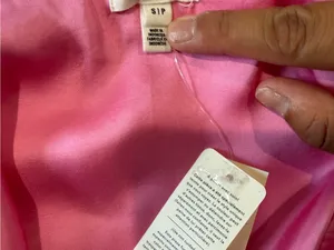 aerie Pink Satin Drawstring Cami thumbnail 6