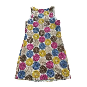 Trina Turk Johana‎ Mini Dress Size 2 Multicolor Sequin Flower Child Sleeveless thumbnail 7