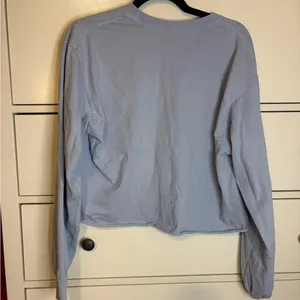Brandy Melville Georgetown long sleeve cropped Shirt thumbnail 3