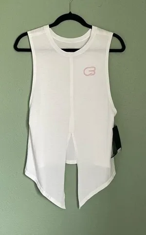New Glyder Electric Yoga Versatile Convertible Tank Size XS White thumbnail 1