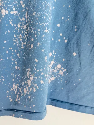 Vans blue off the shoulder bleached tee thumbnail 6