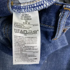 Gap Best Girlfriend Jeans Women's‎ 32T Blue Paint Splatter Distressed Tall Denim thumbnail 9