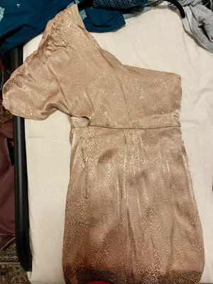 DO+BE Champagne Midi Dress One Shoulder thumbnail 4