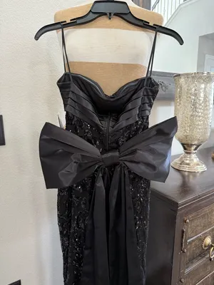 Windsor Renee Sequin Bow Mermaid Formal Dress S NWT thumbnail 7
