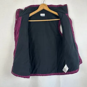 Columbia Purple Quilted Puffer Vest Womens‎ Small Fleece Lined Insulated Winter thumbnail 6