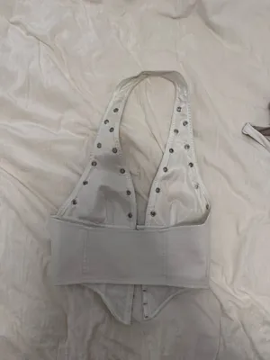 Princess Polly White Halter Top thumbnail 3