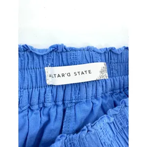 Altar'd State Winslow Blue Tiered Lace Clip Dot Mini Skort XS Boho Cottagecore thumbnail 8