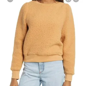 TREASURE & BOND Brushed Fleece Sweatshirt in Tan Doe‎ S NEW thumbnail 1