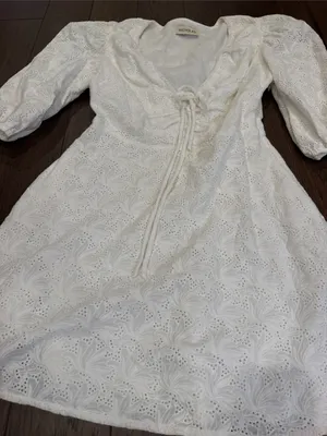Nicholas Danni Bow-Detailed Broderie Anglaise Mini Size 8 - C30-143 thumbnail 3