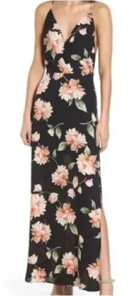 LUSH Floral Maxi Dress Size XL thumbnail 1