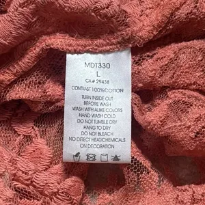 Y2K Miss Me Boho‎ Rhinestone Lace Button up Blouse Cottagecore Rodeo Country L thumbnail 9