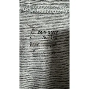 Old Navy Active Womens Gray‎ Space Dye Quarter Zip Pullover Thumbholes Large thumbnail 2