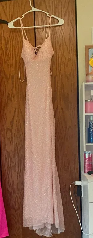 Light pink small Windsor prom dress thumbnail 2