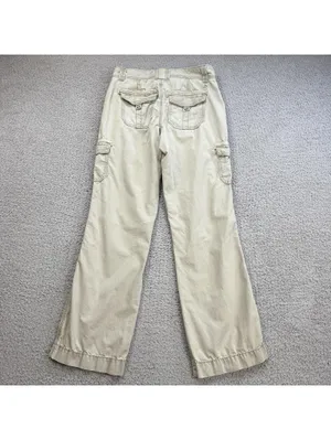 Carhartt Relaxed Fit Cargo Pants Womens 4 Regular Tan Workwear Utility Hiking thumbnail 2