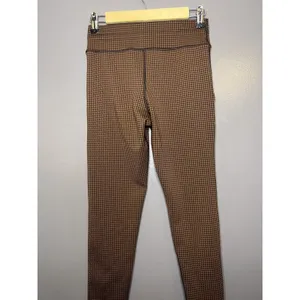OFFLINE By Aerie Leggings Womens Medium Brown Houndstooth Stretch Ankle Pants thumbnail 5