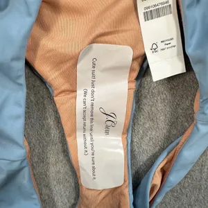 J. Crew Curved Waist Cheeky Bikini Bottom Women's Medium Blue BC125 New thumbnail 5