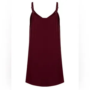 Chama Plus Size Chemise Soft Sexy Sleepwear Pleated Nightgowns Loungewear thumbnail 5