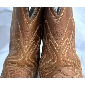 Ariat Legend Leather Western Cowboy Boots 7B Brown Square Toe Russet Rebel thumbnail 6