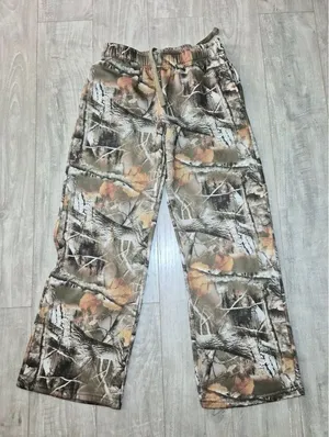 Angel Kiss Y2K Women's Brown and Tan sweatpants camo print thumbnail 1