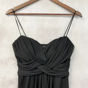 B. Smart Y2K Womens Chiffon Sweetheart Cocktail Dress Size 5/6 Black Flowy McBling HOCO thumbnail 3