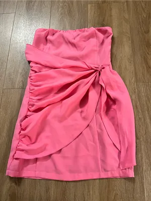 SUPERDOWN Andria Strapless Mini Dress in Pink thumbnail 3