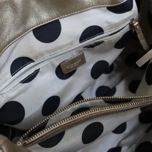 KATE SPADE‎ Gold Pebbled Leather Bexley Stevie Satchel Shoulder Bag Turn Lock thumbnail 12