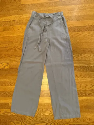 Thread & Supply Light Gray Wide-Leg Pants size XS thumbnail 5